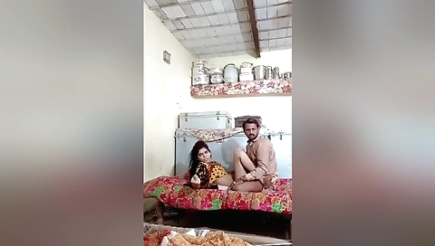 Sexy Indian brunette fuck with her guy on web camera