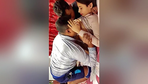 Indian babe with big tits is giving a great blowjob