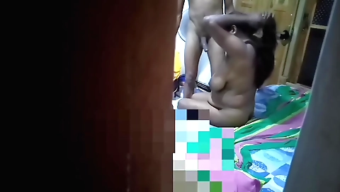 Brunette teen 18+ is having a big boner on the sofa