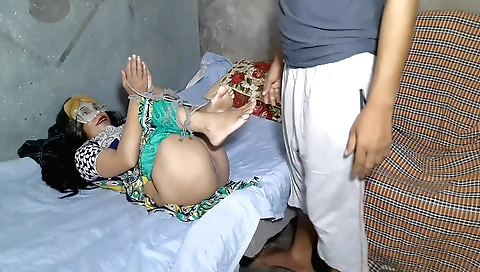 Housemaid with a hot braided braids and braided tits