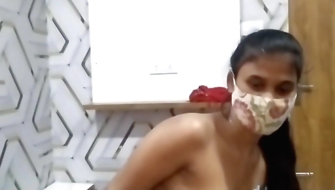 Indian woman with big tits is going to fuck with him