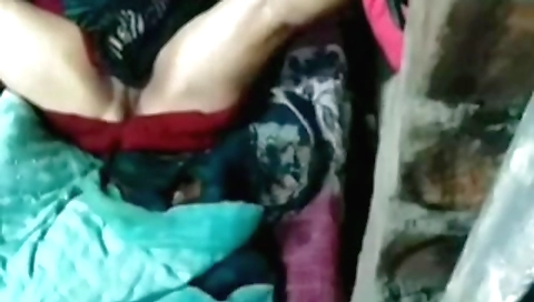 My naked grandma is getting herself horny in the attic cottage