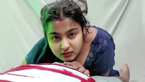 Sexy brunette stepsister enjoys a passionate sex with her stepbrother