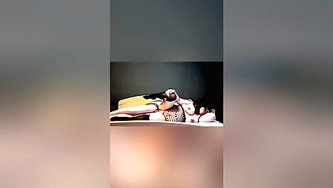 Brunette with huge tits fucked by a stud in the kitchen