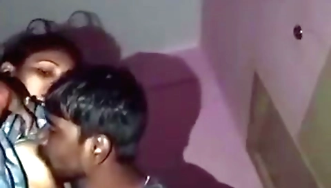 Indian teen plays with her lover's cunt on webcam video