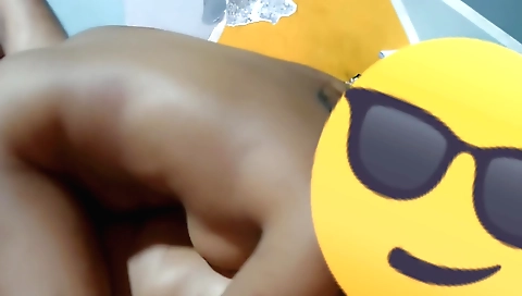 Indian girl in bra and panties is getting cum on her body