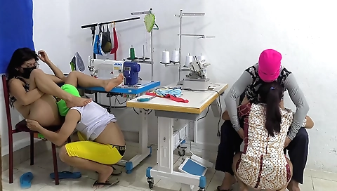 A bunch of black sluts are having fun together and fucking