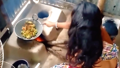 Indian kitchen fuck is the only pleasure of her life