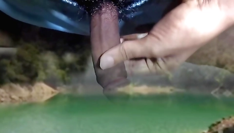 Hot indian woman gets dirty in the sunshine outdoors