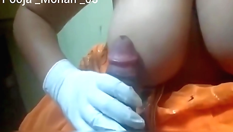 Indian massage girl with big tits getting fucked hard