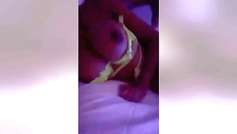 My brunette with natural beauty is showing me her body