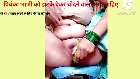 Indian solo female with dildo in memory of stepbrother