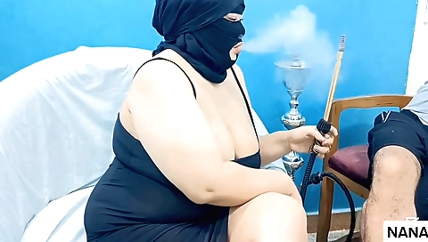 Big-titted amateur indian milf plays with her big cock