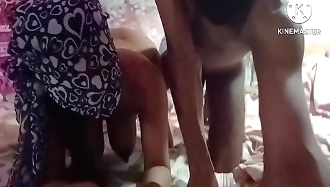 Indian girl spreads her hairy pussy to receive loads