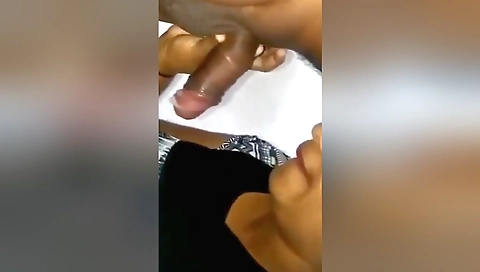 Indian woman in red lingerie takes a face fuck webcam