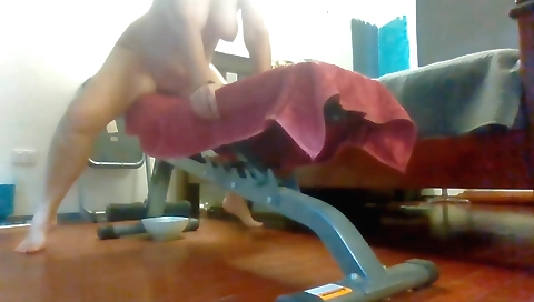 Busty brunette milf masturbates on camera in solo video