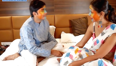 Indian brunette video shows her spending time with her boyfriend