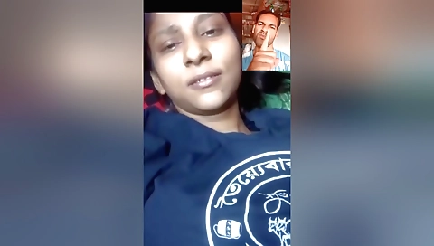 Sexy brunette girl shows her beautiful body in the webcam