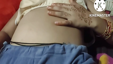 Indian housewife in lingerie gets her pussy wet and pounded