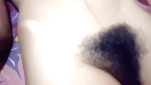 Stepsis takes a huge pecker and fucks in her hairy pussy