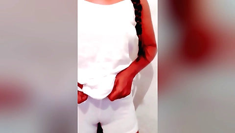 Busty brunette in a sexy bikini is getting pussy fucked