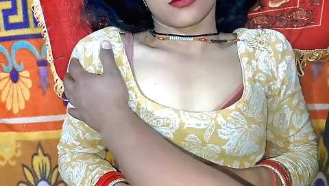 Indian wife sucks boyfriend and gets her cunt fried