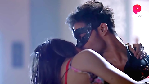 Hot brunette with a nice face and small round booty in first time