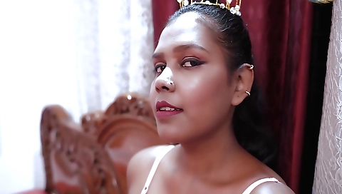 Busty brunette 18+ in a nice dress fucked a lot and gets her face on