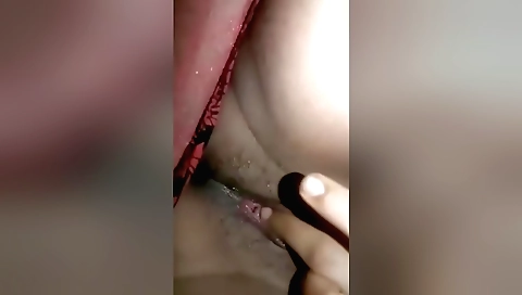 Indian girl is seducing her partner in a solo video