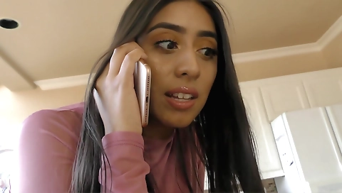 Big boobs brunette with hairy pussy gets her probation officer to play