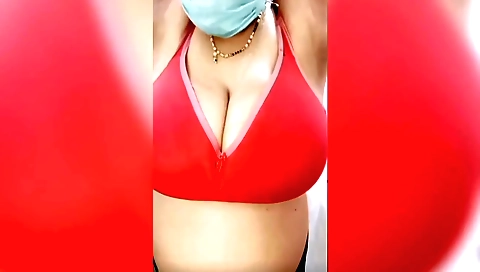 Indian brunette plays with her stepbrother's big cock