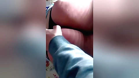 Indian woman riding on the cock of a man in pov movie