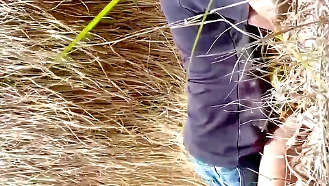 Brunette brunette fucks outdoors for the first time