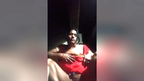 This cute Indian chick shows off her natural curves and ass