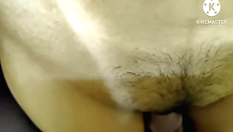 Indian porn video with hairy hairy amateur fucker in POV