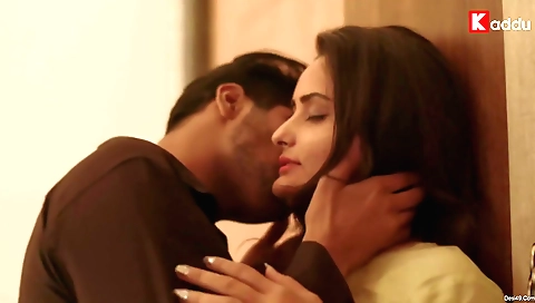 Amateur brunette teen rides her bike in a funny fashion