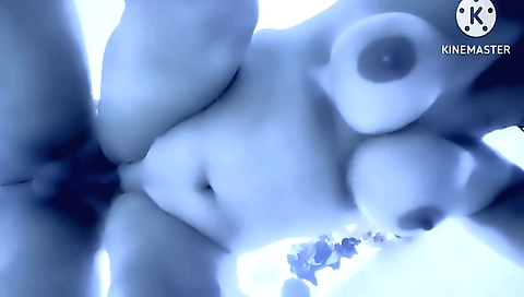 Amature girl with big-ass and big-sperm is getting cum on it