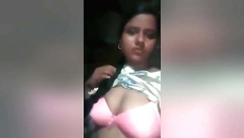 Today Exclusive-cute Bangla Girl Shows Her Boob And Fingering