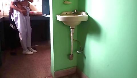 Indian school girl with a beautiful face plays with her husband