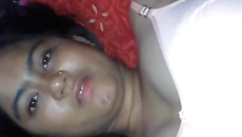 Amateur brunette teen gets her pussy fucked and her boobs rubbed