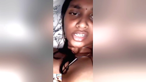 Amateur brunette hairy babe fingering pussy after alone