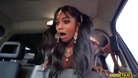 Indian girl is making out with her lover in the bed