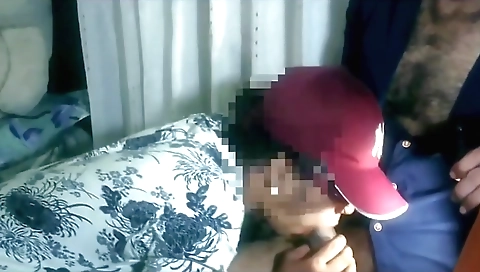 College girl is doing homework and she is very cute