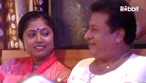 Big ass brunette rides on a large dick with her ass