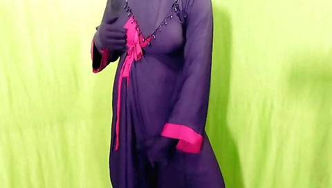 Indian hottie in a sexy dress gets her stepbrother-in-law to fuck her