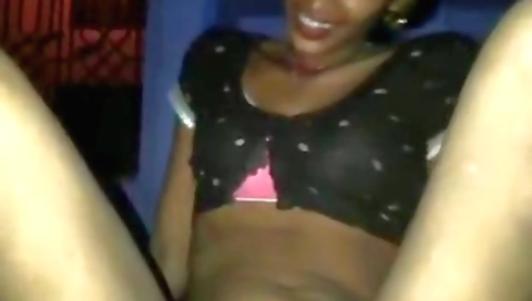 Indian teen blowjob and masturbation on bed pov video