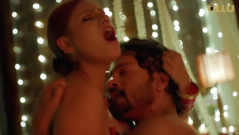 Brunette milf with huge boobs and tanned skin enjoys a great night