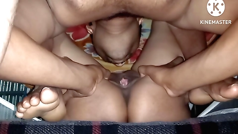 Amateur sex video in the kitchen with a great amount of action