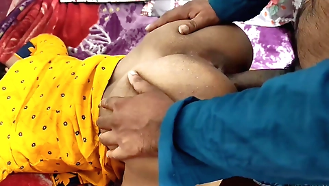 Indian amateur brunette with small ass and a great butt