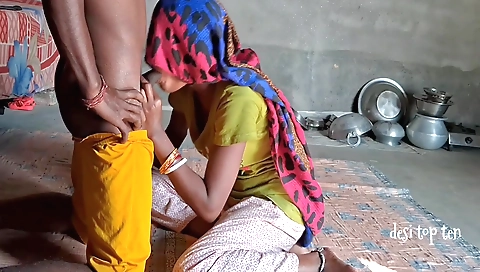 Busty indian couple in a sexy and playful home sex video